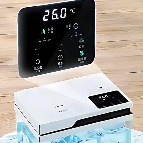 אקווריום חכם עם פאנל מגע מתקדם, מאכיל אוטומטי ומפיץ ריח