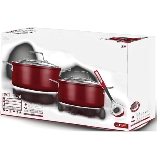5-Piece Induction-Compatible Cookware Set with Ladle by Foodafil
