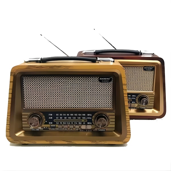 Retro-Style Bluetooth Radio with USB and Memory Card Slot