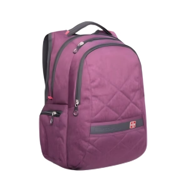 תיק גב מרופד למחשב נייד עם אפשרות חיבור לטרולי