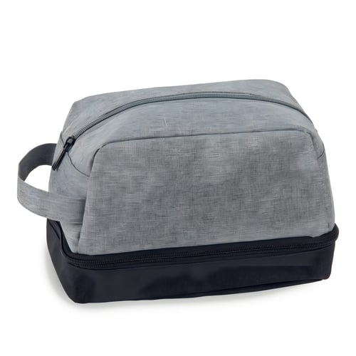 תיק רחצה דו-תאי מבד קורדורה - לורד