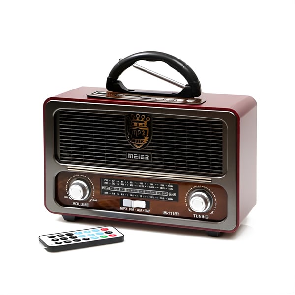 Portable Retro Radio with Remote Control
