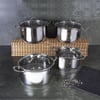 Premium 8-Piece Cookware Set in Silver