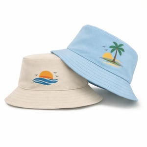 כובע קיץ צבעוני עם הדפסה מלאה