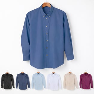 חולצה מכופתרת אלגנטית עם שרוול ארוך במגוון צבעים