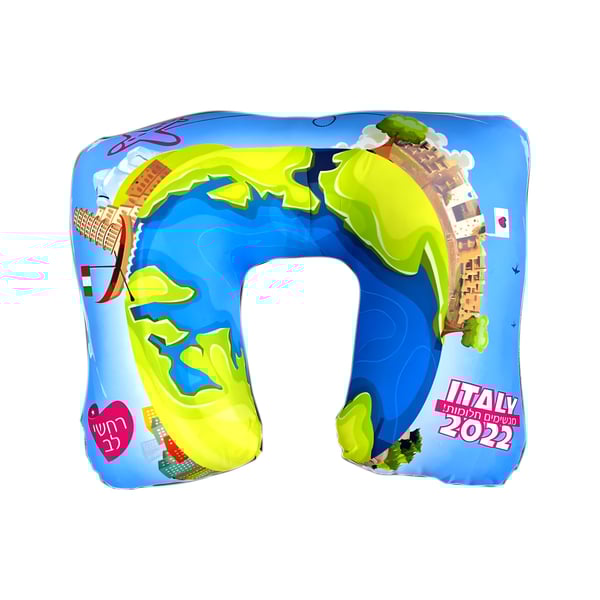 Luxurious Travel Neck Pillow with Unique Allover Print