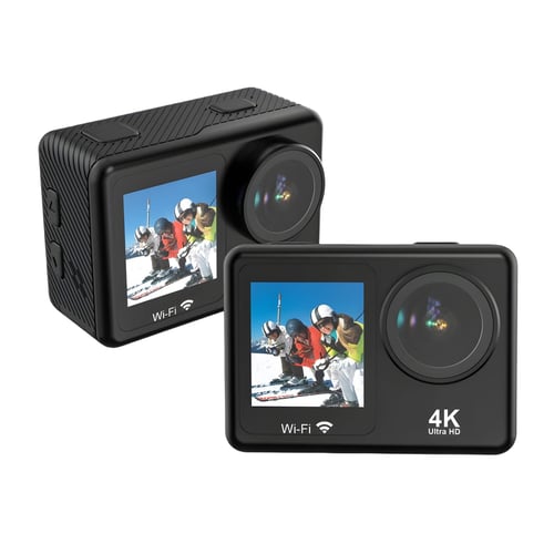 מצלמת אקסטרים WiFi עם 2 מסכים באיכות 4K