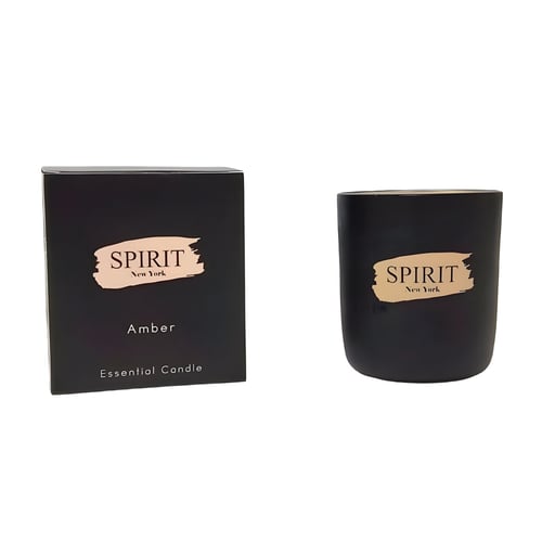 נר וניל פצ'ולי עם פתיל עץ וחשני מבית SPIRIT