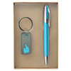 Stylish Metal Pen and Keychain Set