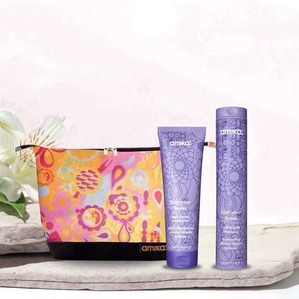 סט משקם סילבר לשיער בלונדיני מבית AMIKA