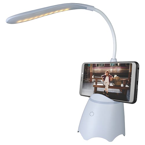מנורת LED שולחנית עם רמקול Bluetooth מובנה