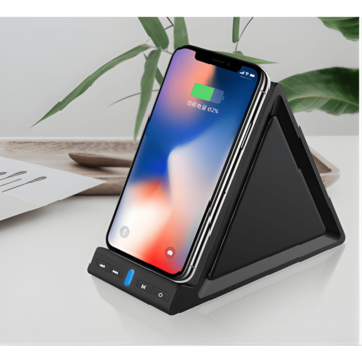 רמקול עם טעינה אלחוטית משולבת