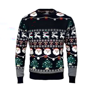 סוודר חג המולד מואר עם נוריות LED באקריליק