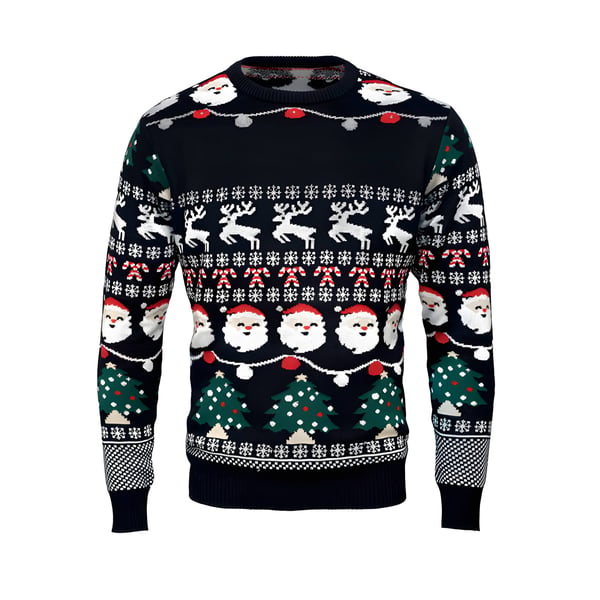 Illuminated Christmas Sweater with LED Lights in Acrylic