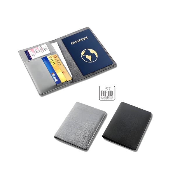 נרתיק לדרכון עם הגנת RFID וכרטיסי ביקור עמידים