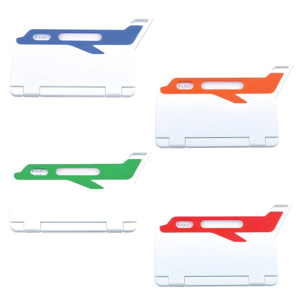 Airplane-Shaped Luggage Tag