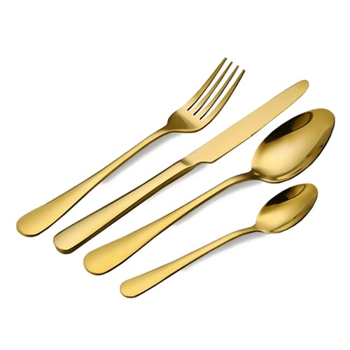 סט מזלגות וכפות זהב יוקרתיות