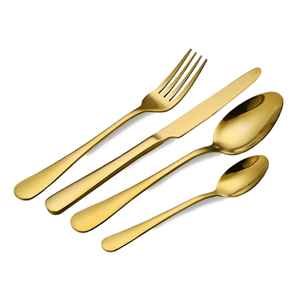 סט מזלגות וכפות זהב יוקרתיות