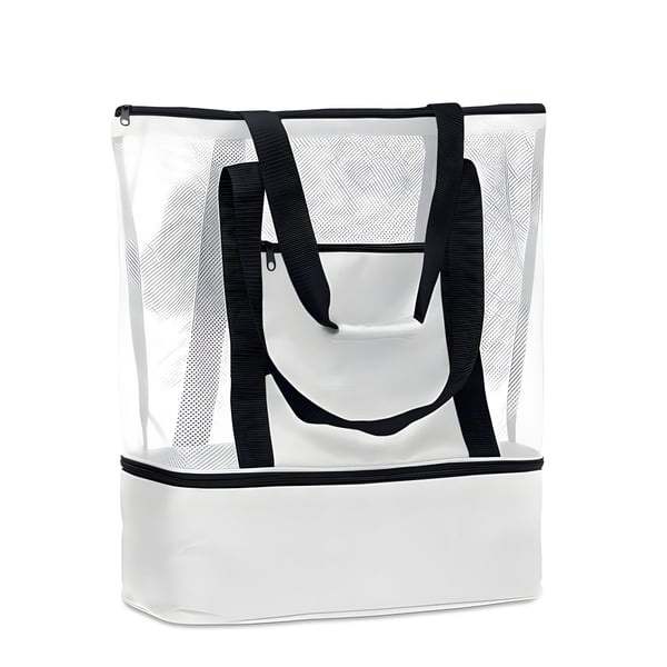600D RPET Beach Shopping Bag with Zipper