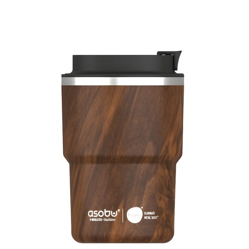 ספל תרמי מנירוסטה עם ציפוי קרמי פנימי ומכסה Anti Spill - 360 מ"ל ASOBU