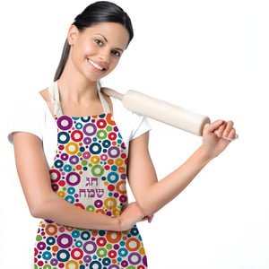 Colorful Kitchen Apron with Full Print Design