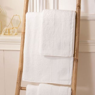 מארז מגבות חלקות לבן בייסיק קלאסיקו - כותנה 100%