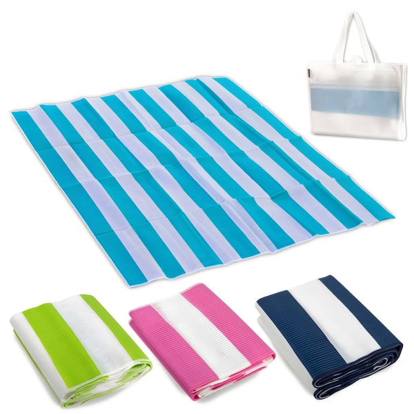 מחצלת חוף זוגית ארוגה PP עם תיק נשיאה