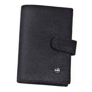 ארנק עור אלגנטי שחור בעיצוב קלאסי