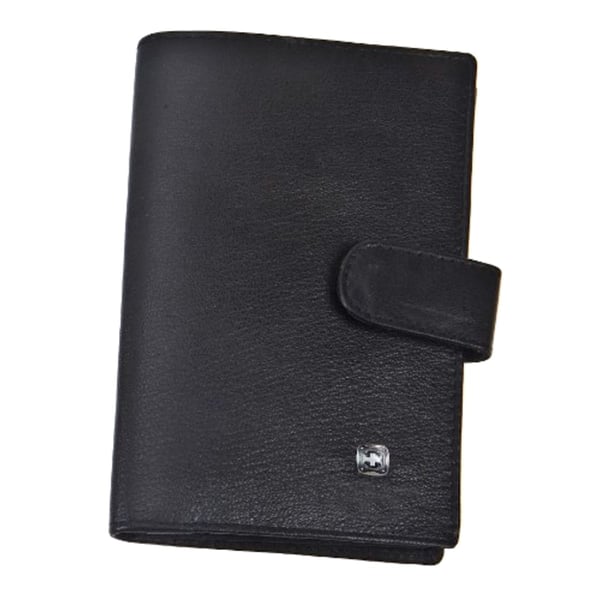 ארנק עור אלגנטי שחור בעיצוב קלאסי