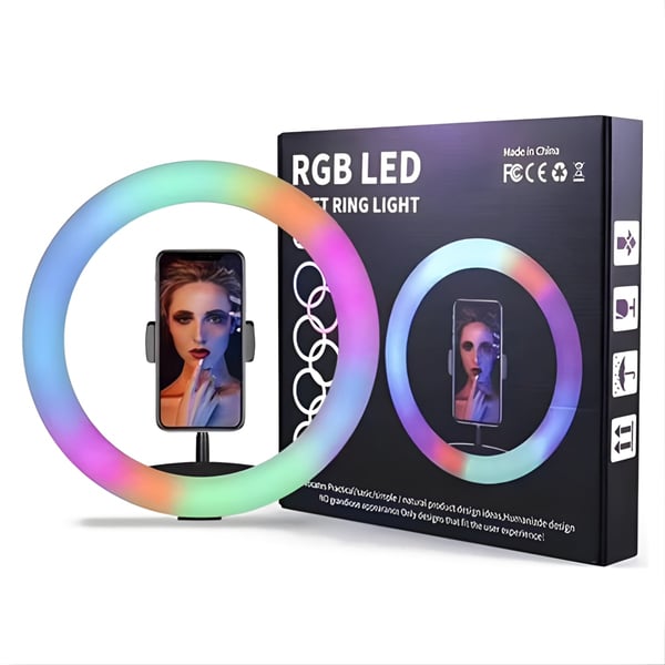 Adjustable Colorful Ring Light for Perfect Photography