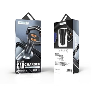 מטען רכב מהיר 85W מבית TREQA - כוח וטכנולוגיה לנייד