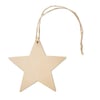Decorative MDF Wooden Star with Jute Rope for Hanging