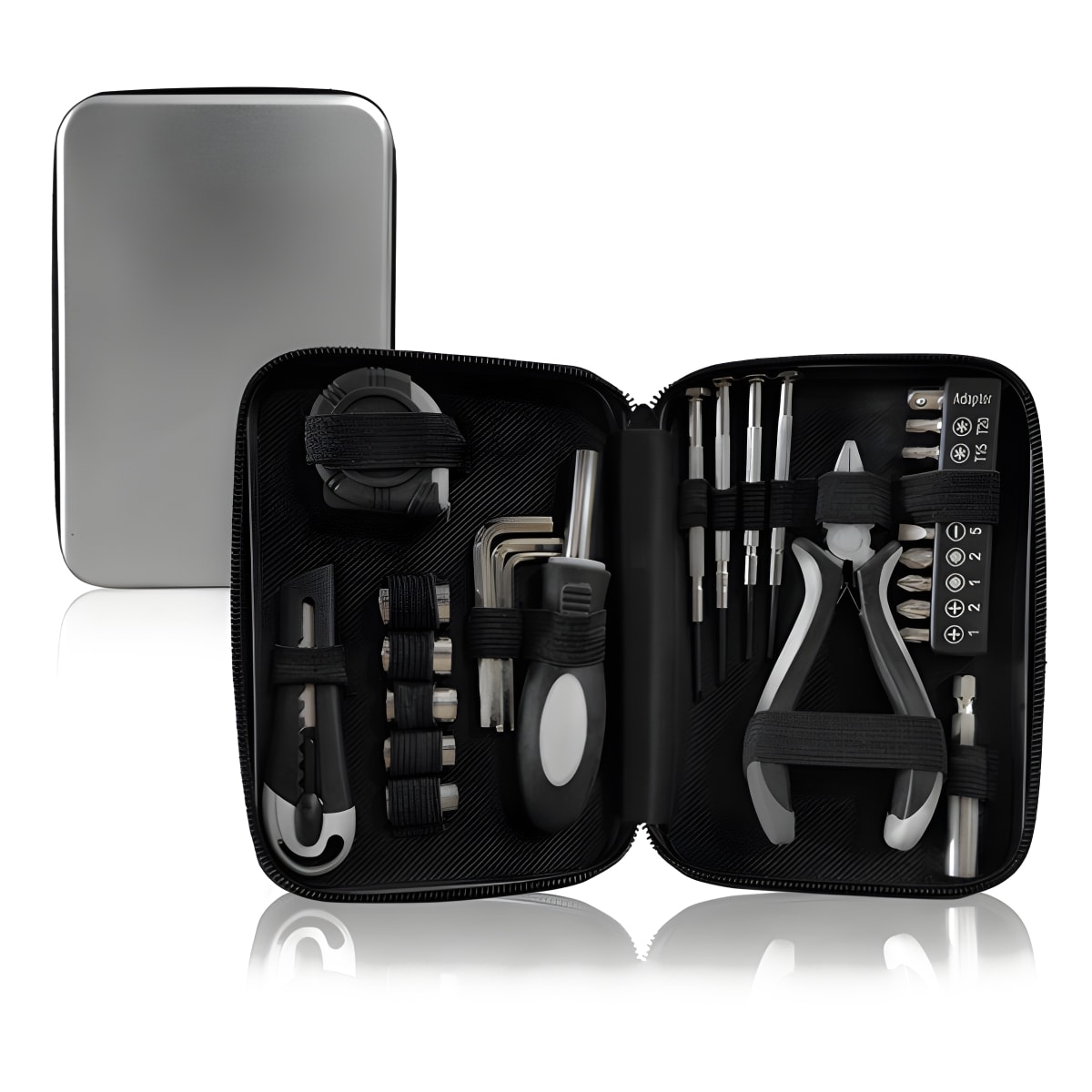 סט כלי עבודה מושלם במארז אלומיניום עם רוכסן