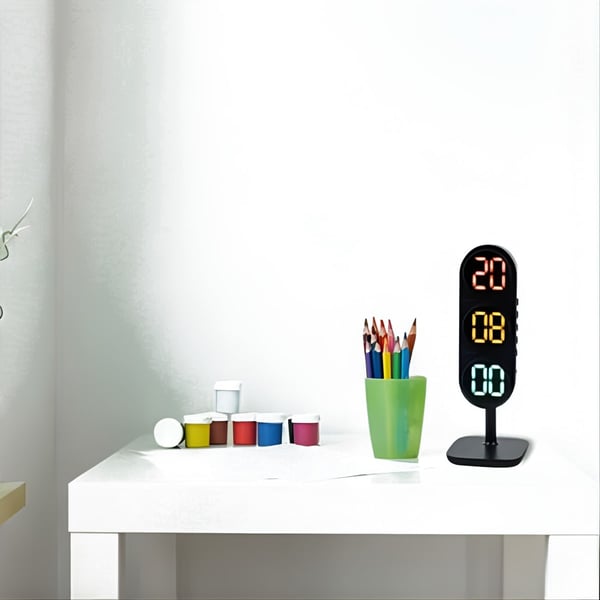 שעון מעורר דיגיטלי TRAFFIC LIGHT שחור