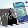 Wireless Charging Station with Alarm Clock, Temperature & Date Display