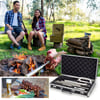 Essential BBQ Set for Meat Lovers: Rotisserie Spit Classic with Accessories