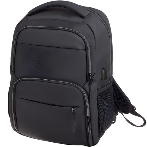 תיק גב אורטופדי למחשב נייד עם יציאת USB - מתאים עד 15.6 אינץ'