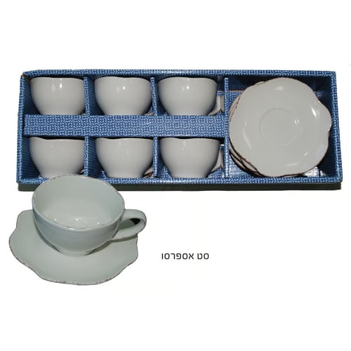 סט כוסות אספרסו מפורצלן - חוויה מהודרת