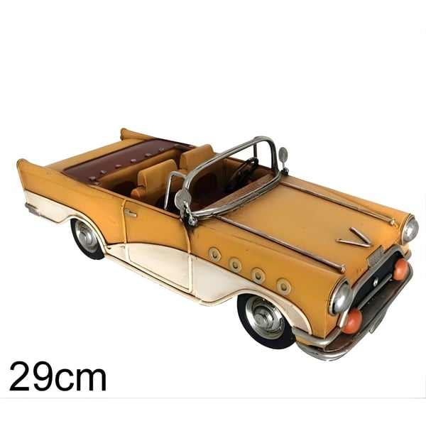 Yellow Toy Car with Convertible Roof for Kids