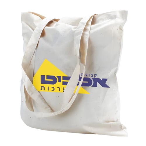 תיק כותנה רב פעמי לכנסים וקניות - ידידותי לסביבה