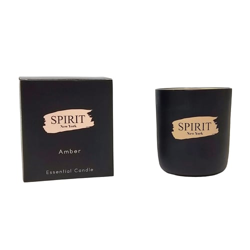 נר וניל פצ'ולי עם פתיל עץ וחשני מבית SPIRIT