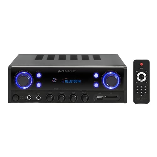 רסיבר קומפקטי 2.0 עוצמתי עם 100 וואט מבית PURE ACOUSTICS