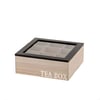 Elegant Tea Storage Box with 9 Compartments