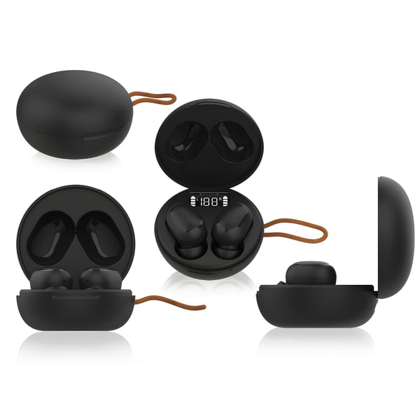 אוזניות בלוטוס אלחוטיות 'אינפרנו' עם תצוגה דיגיטלית