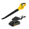 Powerful 20V Cordless Leaf Blower with Battery & Charger