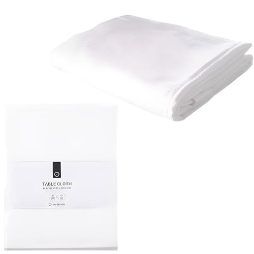 מפת שולחן יוקרתית ז'קארד לבן 150x260 ס"מ Lorra – ורדינון