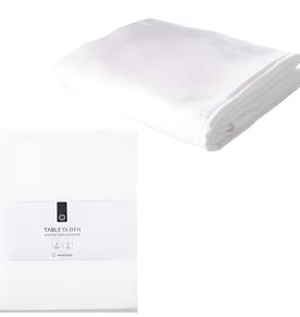 מפת שולחן יוקרתית ז'קארד לבן 150x260 ס"מ Lorra – ורדינון