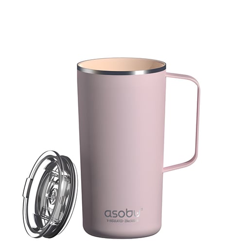 ASOBU 600ml Stainless Steel Thermal Mug with Ceramic Coating and Tritan Lid