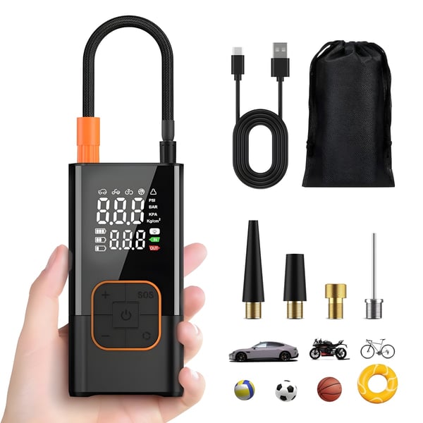 Powerful Portable Electric Pump TIREX with Rechargeable Battery