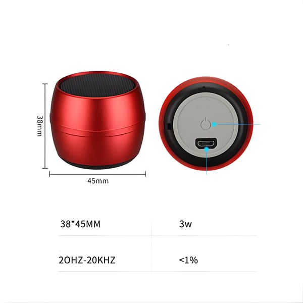 Portable Bluetooth Speaker with Powerful Sound